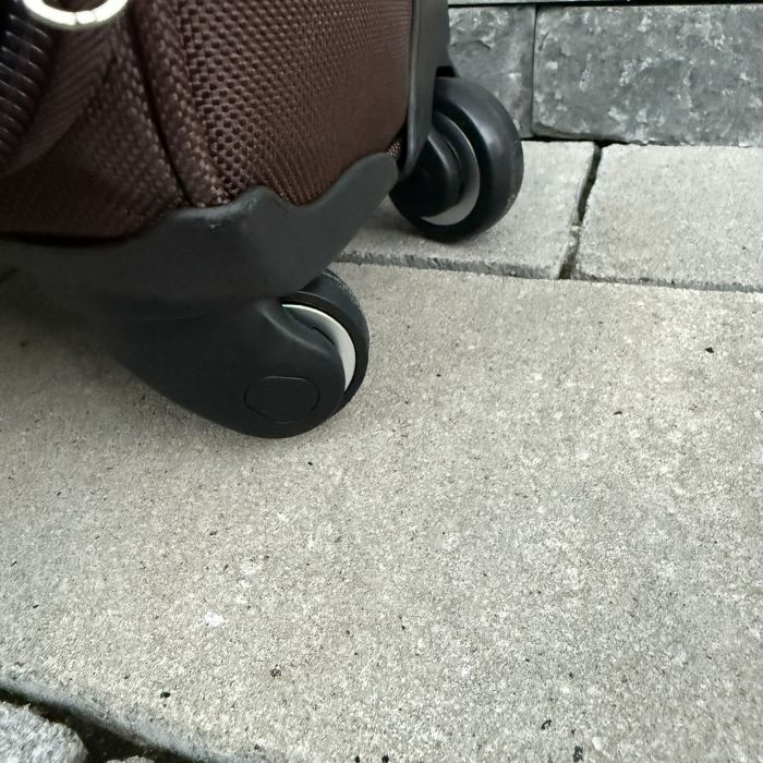 Валіза тканинна мала на 4 колесах Wings 1708 S Коричневий