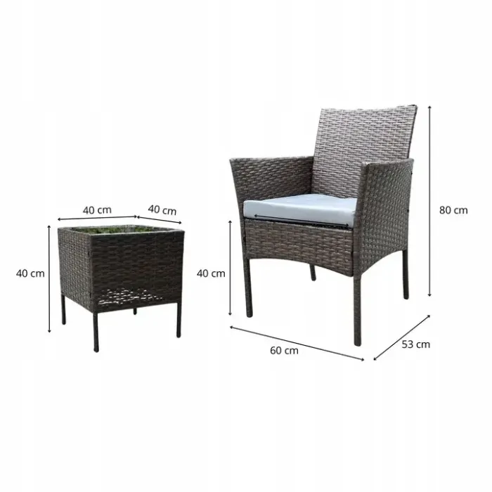 Комплект садових меблів IdealGarden NM04 Коричневий