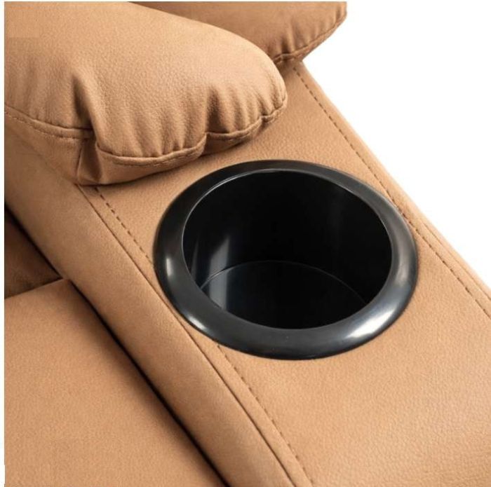 Розкладне крісло-ліжко VERO з підставкою для ніг Карамельний