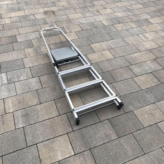 Односторонняя алюминиевая лестница Drabest BASIC 4-ступенчатая 125 кг