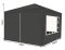 Садовый павильон Malatec 3х3 м 4 стенки Серый