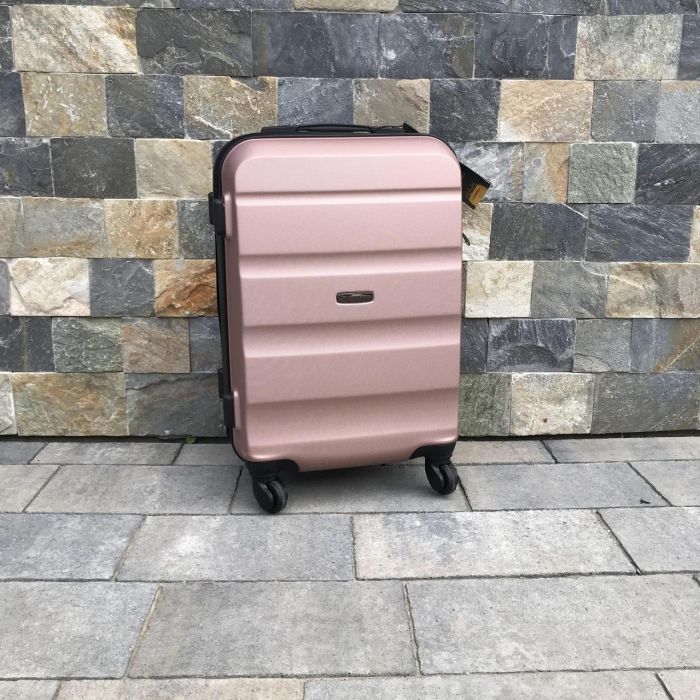 Валіза дорожня мала Wings AT01 S Рожеве золото