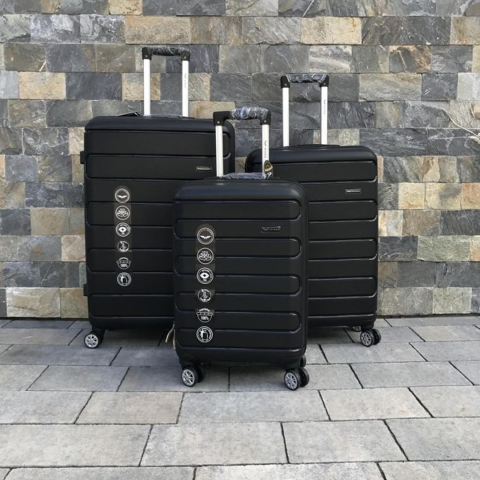 Валіза дорожня велика з поліпропілену Wings DQ181-03 L  Чорний