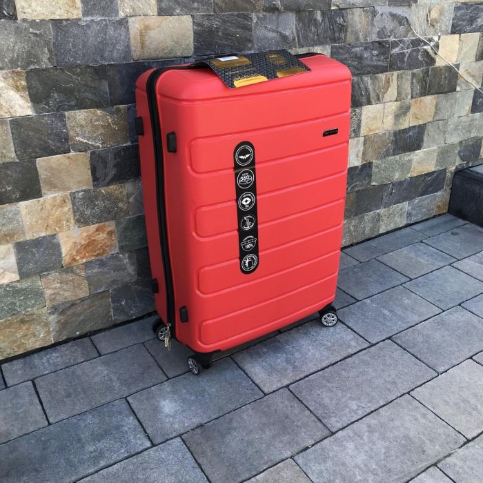 Валіза дорожня велика з поліпропілену Wings DQ181-03 L  Червоний