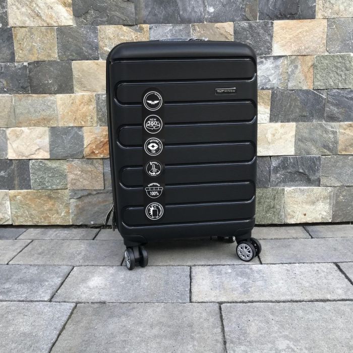 Валіза дорожня мала з поліпропілену Wings DQ181-03 S Чорний