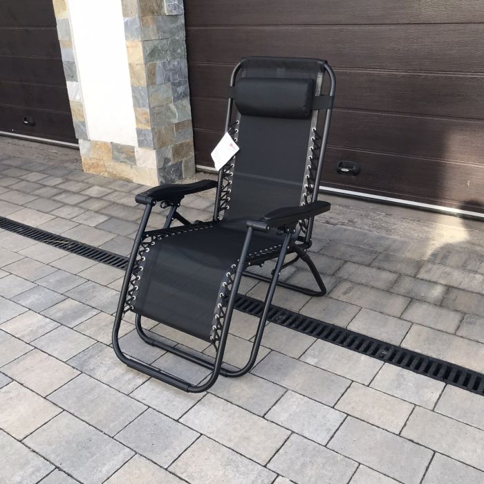 Садовый шезлонг тканевый OLER TEX Графитовый