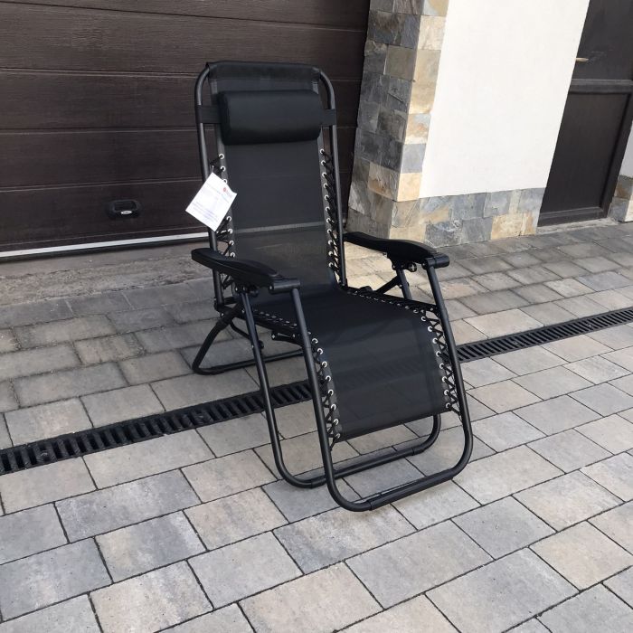 Садовый шезлонг тканевый OLER TEX Графитовый