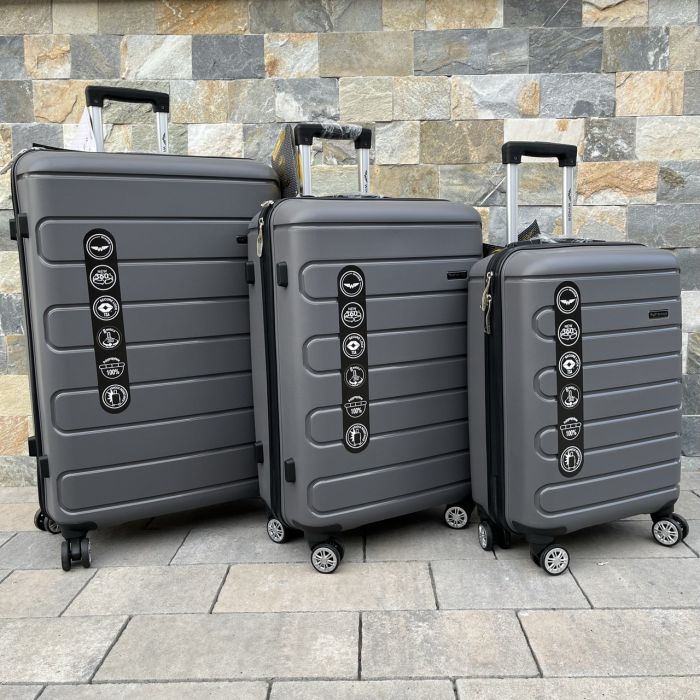 Валіза дорожня мала з поліпропілену Wings DQ181-03 S Графітовий