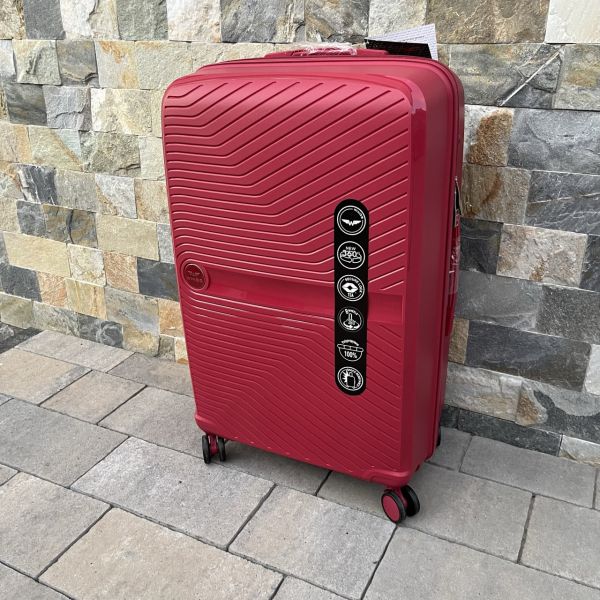 Валіза дорожня велика з поліпропілену Wings DQ181-04 L Червоний