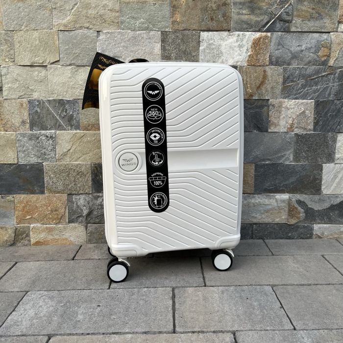 Валіза дорожня мала з поліпропілену Wings DQ181-04 S Білий