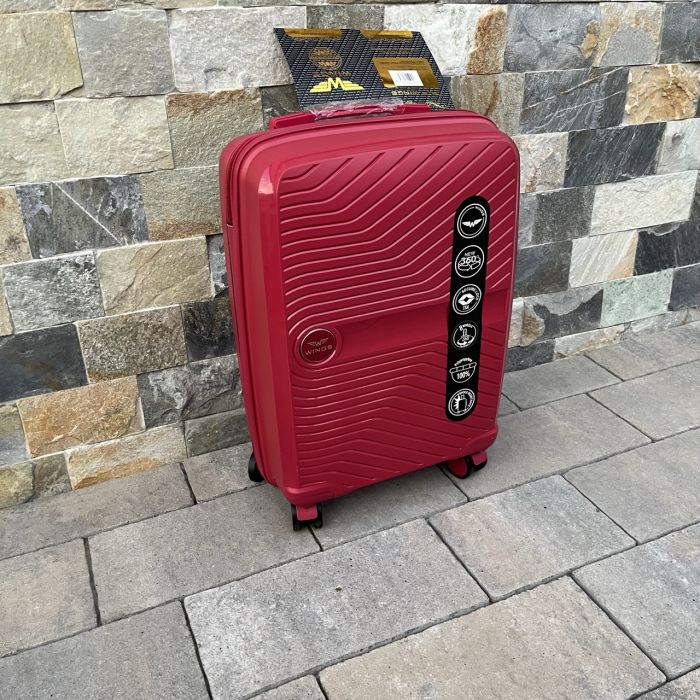 Валіза дорожня мала з поліпропілену Wings DQ181-04 S Червоний