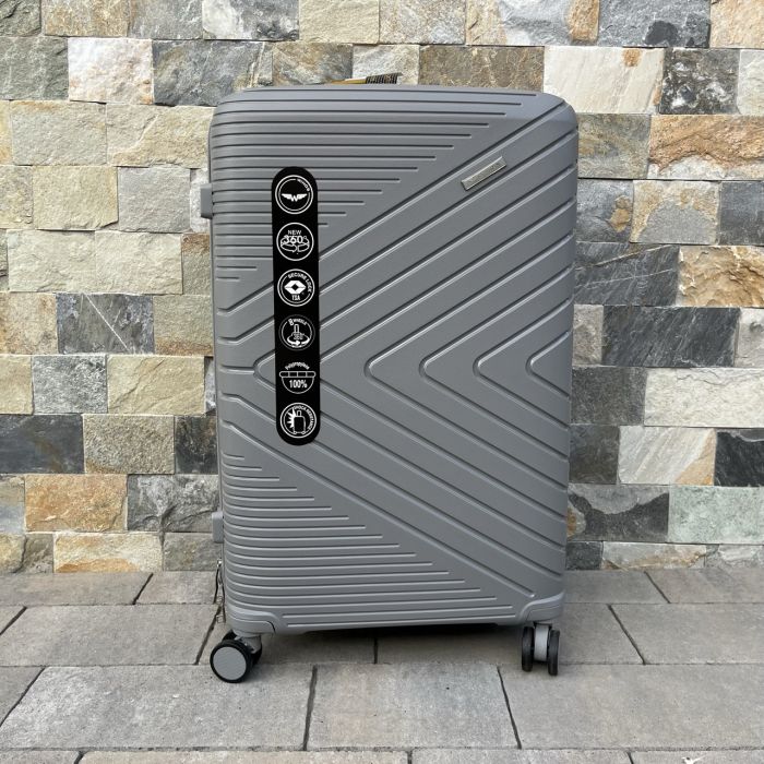 Валіза дорожня велика з поліпропілену Wings DQ181-05 L  Графітовий