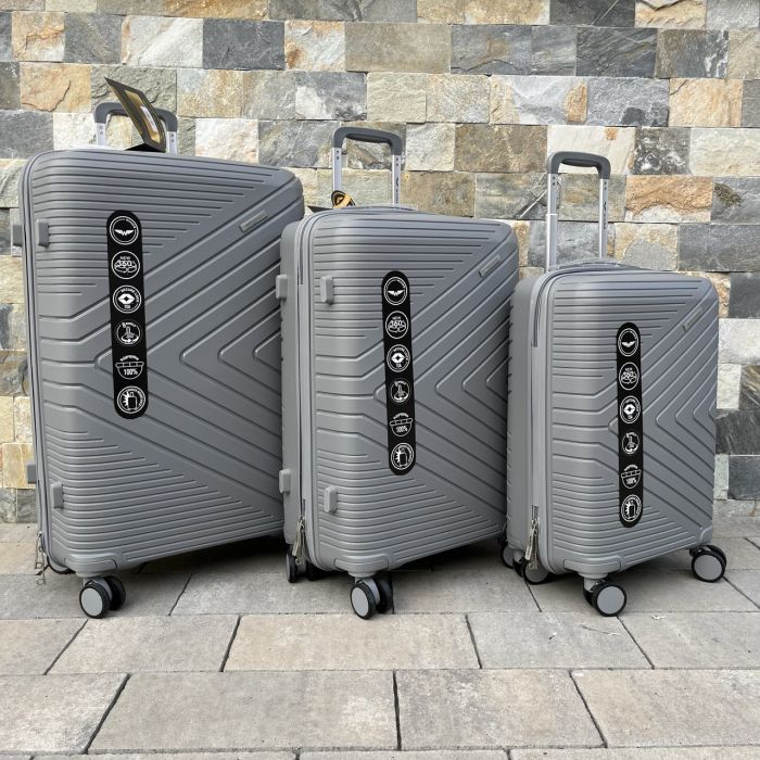 Валіза дорожня мала з поліпропілену Wings DQ181-05 S Графітовий