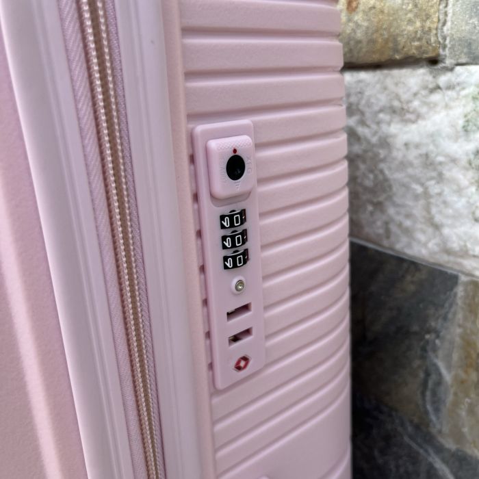 Валіза дорожня велика з поліпропілену Wings DQ181-05 L Рожевий