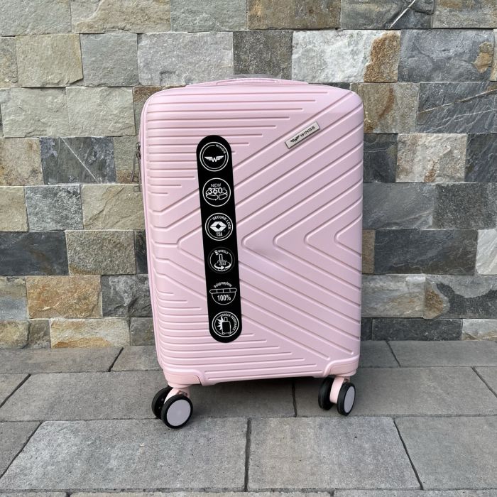 Валіза дорожня мала з поліпропілену Wings DQ181-05 S Рожевий