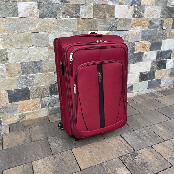 Валіза тканинна середня Wings 1706 M Бордовий