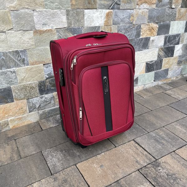 Валіза тканинна мала Wings 1706 S Бордовий