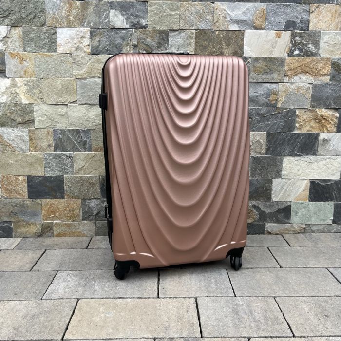 Валіза дорожня велика Wings 304 L Рожеве золото