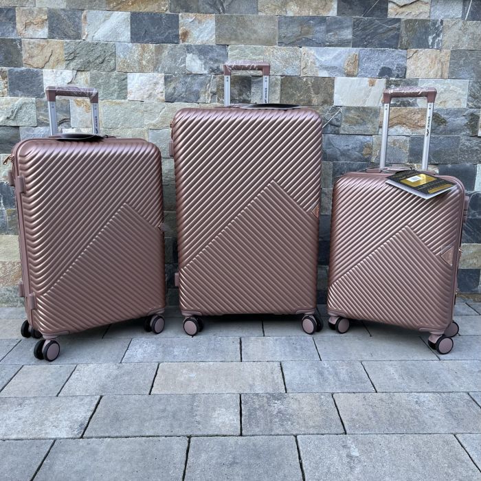 Валіза дорожня велика Wings WN01 L Рожеве золото