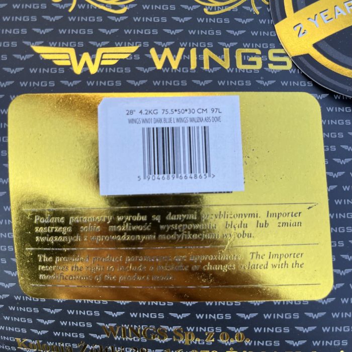 Валіза дорожня велика Wings WN01 L Синій