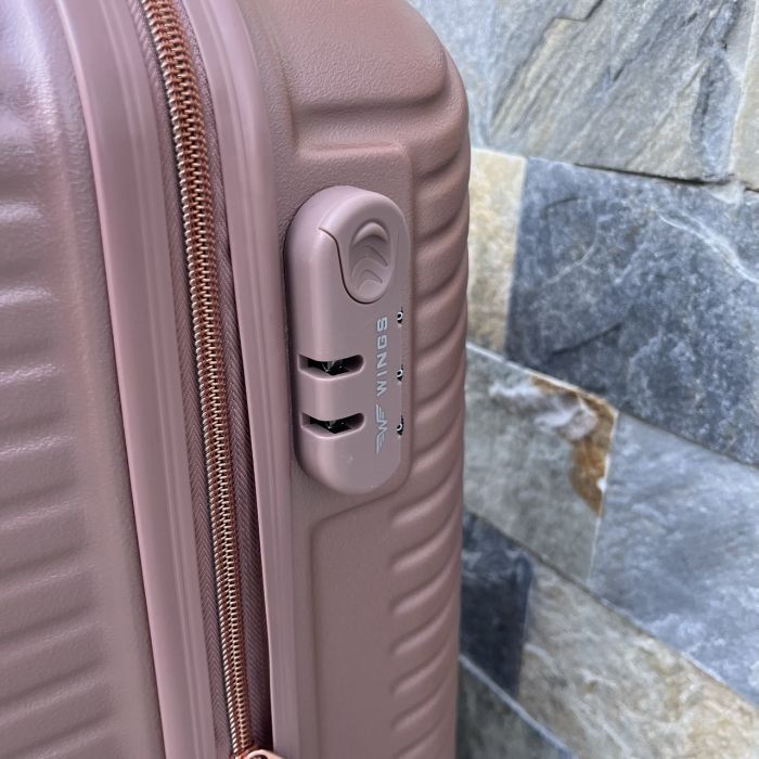 Валіза дорожня мала Wings WN01 S Рожеве золото