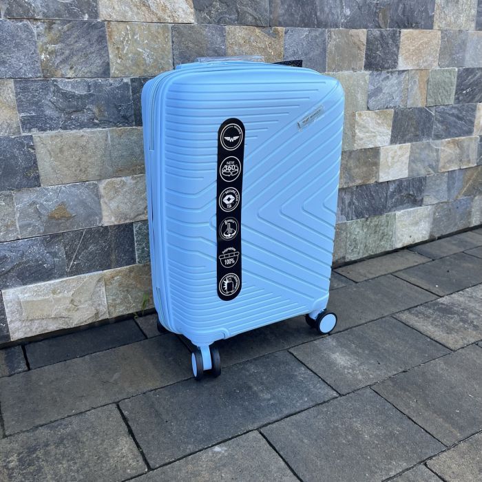 Валіза дорожня мала з поліпропілену Wings DQ181-05 S Світло-синій (Light blue)