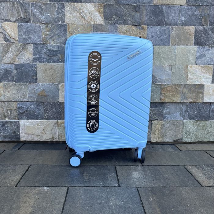 Валіза дорожня мала з поліпропілену Wings DQ181-05 S Світло-синій (Light blue)