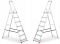 Односторонняя алюминиевая лестница HIGHER 7-ступенчатая 125 кг