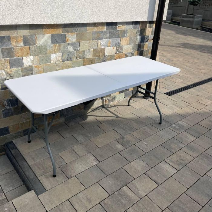 Садовый стол раскладной HTF180 180х74х74 см Светло-серый