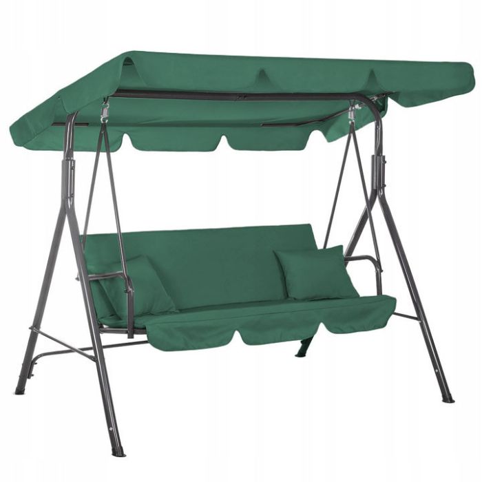Садовые качели JustGarden RELAX 3-х местные Зеленый