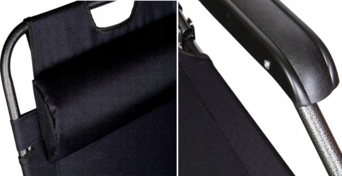 Садовый шезлонг тканевый RahheGarden Linosa Черный