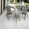 Набор садовой мебели IdealGarden MAS-RS - стол 60 см + 2 кресла | Серый