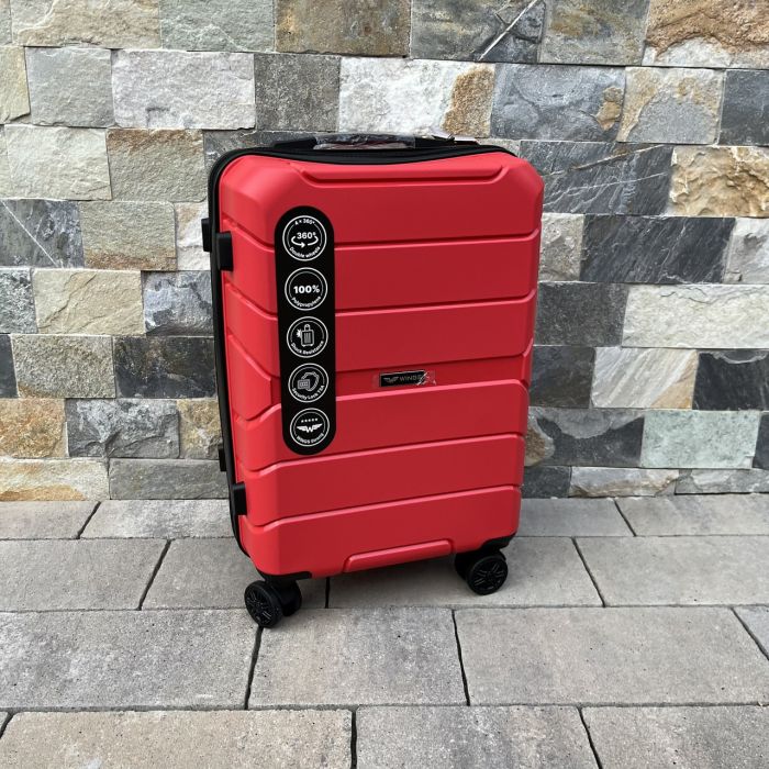 Валіза дорожня мала з поліпропілену Wings PP06 S Червоний