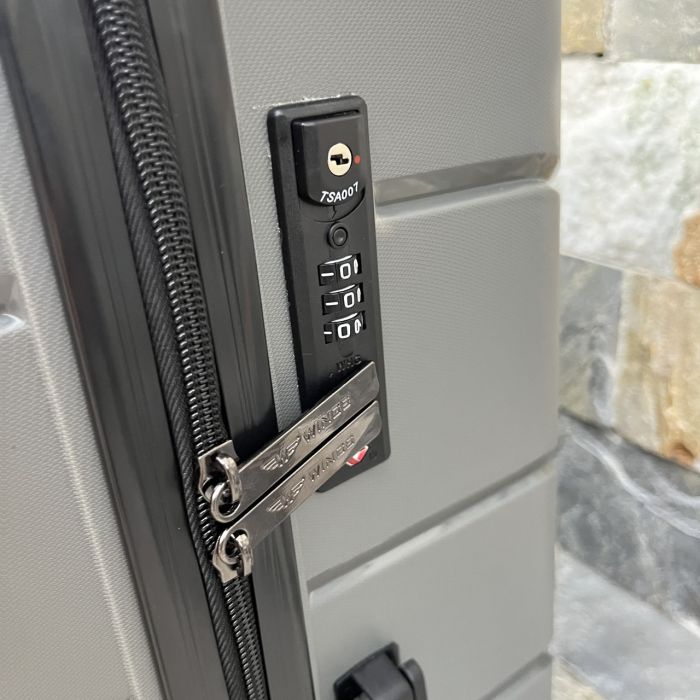 Валіза дорожня велика з поліпропілену Wings PP06 L Сірий