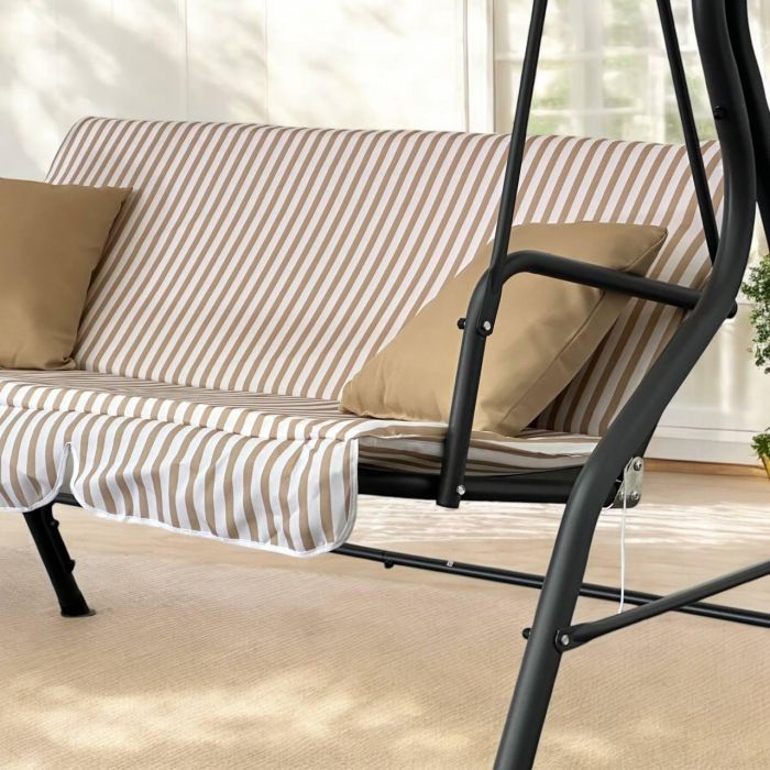 Садовые качели IdealGarden MAS-4003A 3-х местные Бежевый