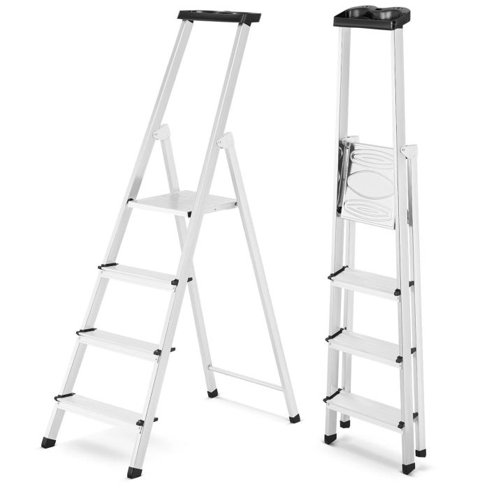 Односторонняя 4-ступенчатая алюминиевая лестница Kanat KA-KAM-203 125 кг