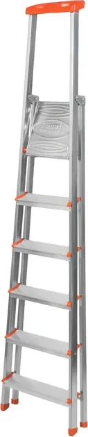 Односторонняя 6-ступенчатая алюминиевая лестница Kanat KA-KAM-205 125 кг