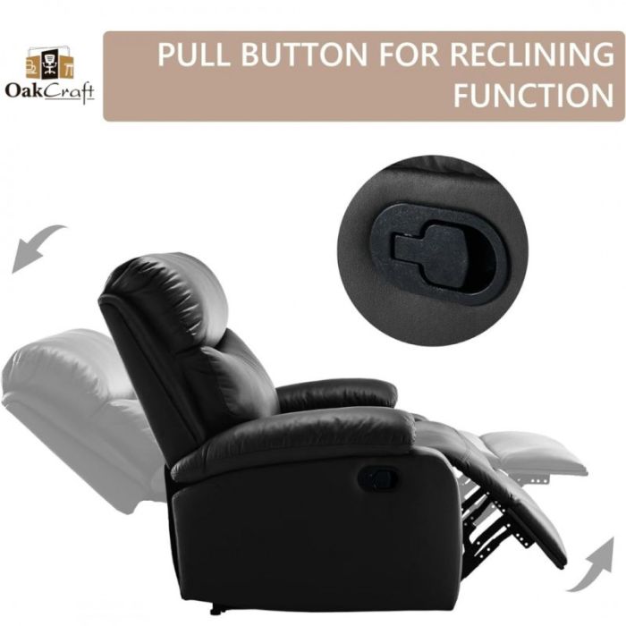 Розкладне крісло-ліжко VERO з підставкою для ніг Коричневий