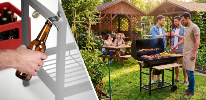 Садовий гриль-бочка Berdsen BD-895 Чорний